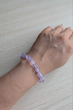 Natural Crystal Bracelet -Milky Purple